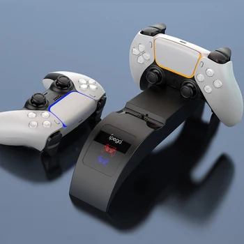 Для зарядной станции PS5 Type-C DualSense, двойной зарядной станции, зарядного устройства, светодиодной подставки для беспроводного игрового контроллера PlayStation 5