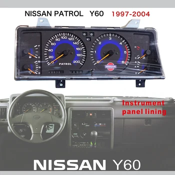 Автомобильные Аксессуары для внутренней отделки приборной панели Nissan Patrol Y60 Накладка на внутреннюю панель приборной панели Y60 Patrol Панель для отображения скорости