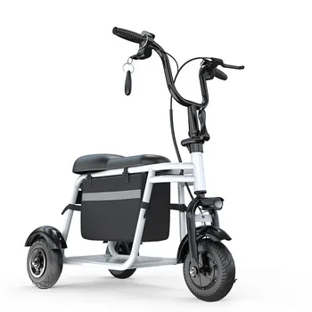 2021 Горячие Продажи Электрический Велосипед Складной 3 колеса Дешевый Электрический Трехколесный