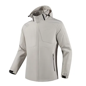 Осеннее новое однослойное пальто для отдыха на открытом воздухе, мужская ветрозащитная дышащая куртка-ветровка для отдыха и путешествий, Прямая поставка