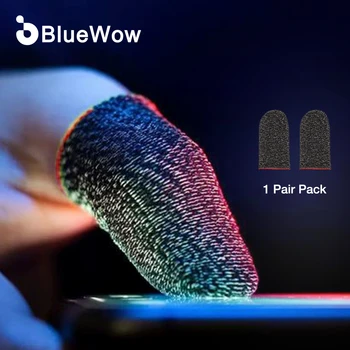 BlueWow 1/2/4 Пары Накладок на пальцы для игрового контроллера PUBG Mobile с Противоскользящими Накладками на пальцы, Чувствительными к мобильным играм