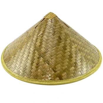 Бамбуковая шляпа-Кули, Соломенная шляпа ручной работы, украшения в азиатской тематике