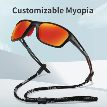 Настраиваемые очки для близорукости Высококачественные поляризованные Мужские солнцезащитные очки Женские солнцезащитные очки Для езды на велосипеде Очки ночного видения