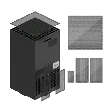 Фильтр вентилятора охлаждения, пылезащитный чехол, вентиляционная крышка, аксессуары, пылезащитный чехол, совместимый с игровой консолью Xbox Series X, пылезащитный чехол